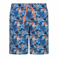 Badehose mit Aufdruck in mittlerer Länge für Herren