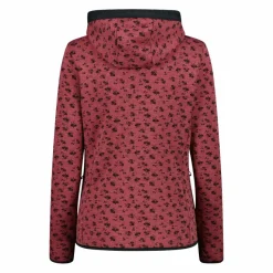 Bedruckte Damen-Fleecejacke mit Kapuze