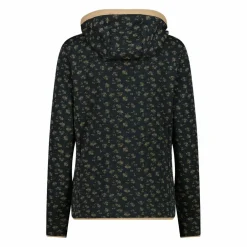 Bedruckte Damen-Fleecejacke mit Kapuze