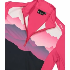 Bedrucktes Half-Zip-Fleeceshirt aus Softech für Damen