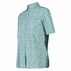 Damen 3/4 Ärmel Stretch-Bluse mit Allover-Druck