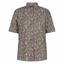 Damen 3/4 Ärmel Stretch-Bluse mit Allover-Druck