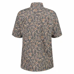 Damen 3/4 Ärmel Stretch-Bluse mit Allover-Druck