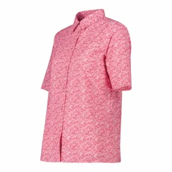 Damen 3/4 Ärmel Stretch-Bluse mit Allover-Druck