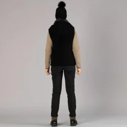 Damen Hose aus Softshell mit sichtbarer Naht vorne