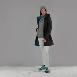 Damen Hose aus Softshell mit sichtbarer Naht vorne