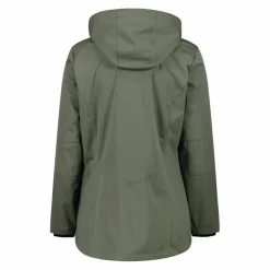 Damen Jacke aus Light Softshell mit abnehmbarer Kapuze
