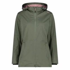 Damen Jacke aus Light Softshell mit abnehmbarer Kapuze