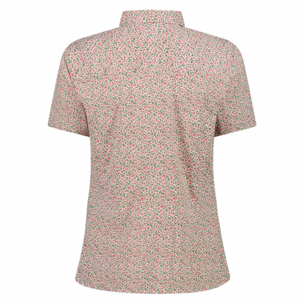 Damen Kurzarm-Bluse mit Karomuster