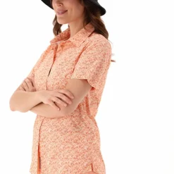 Damen Kurzarm-Bluse mit Karomuster