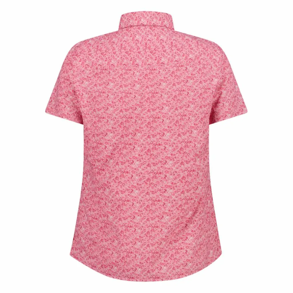 Damen Kurzarm-Bluse mit Karomuster