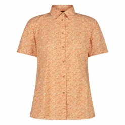 Damen Kurzarm-Bluse mit Karomuster