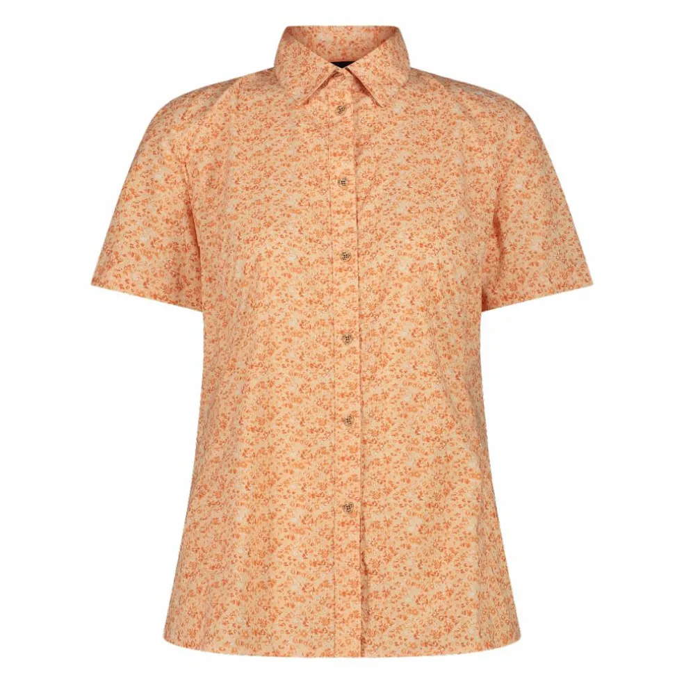 Damen Kurzarm-Bluse mit Karomuster