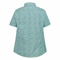 Damen Kurzarm-Bluse mit Karomuster