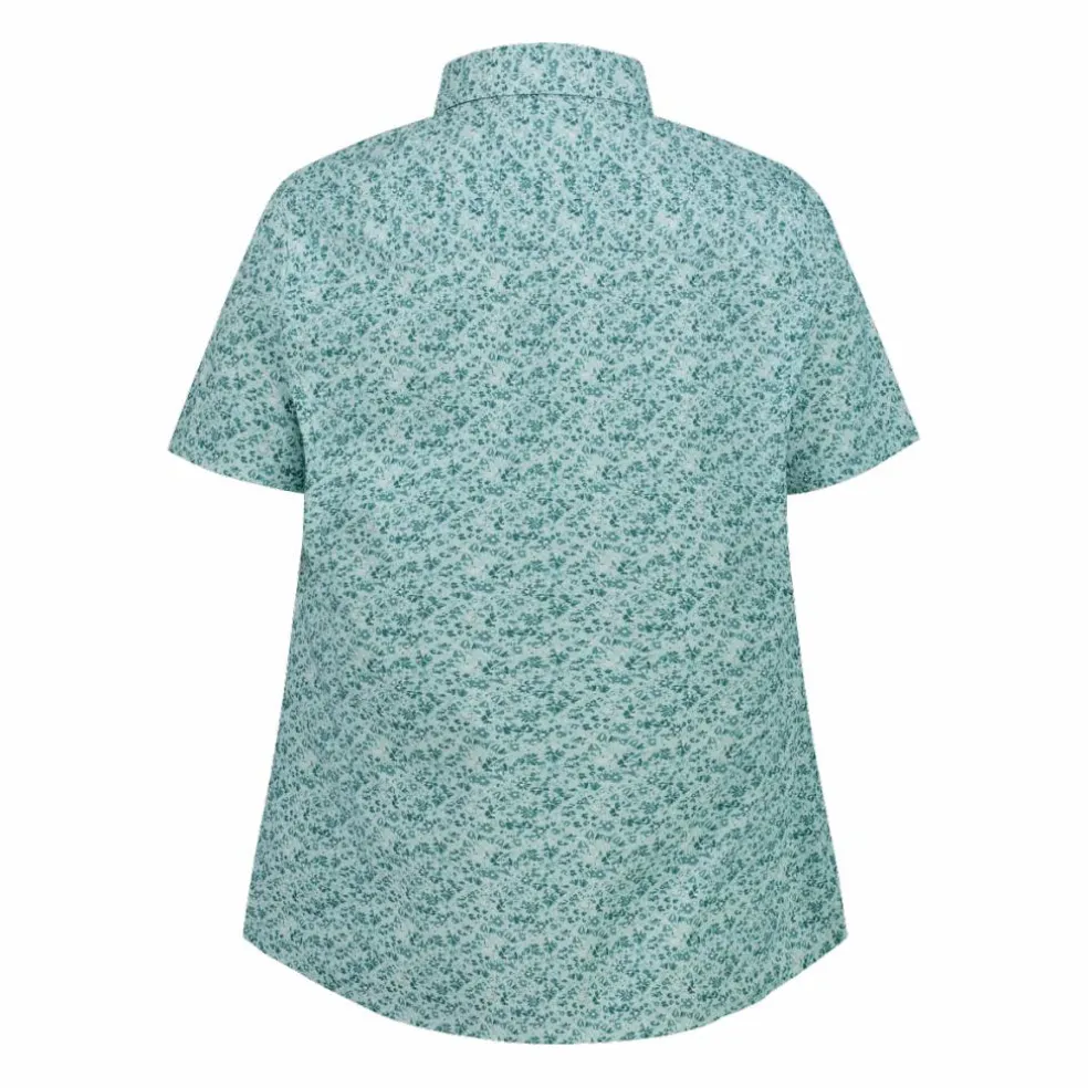 Damen Kurzarm-Bluse mit Karomuster