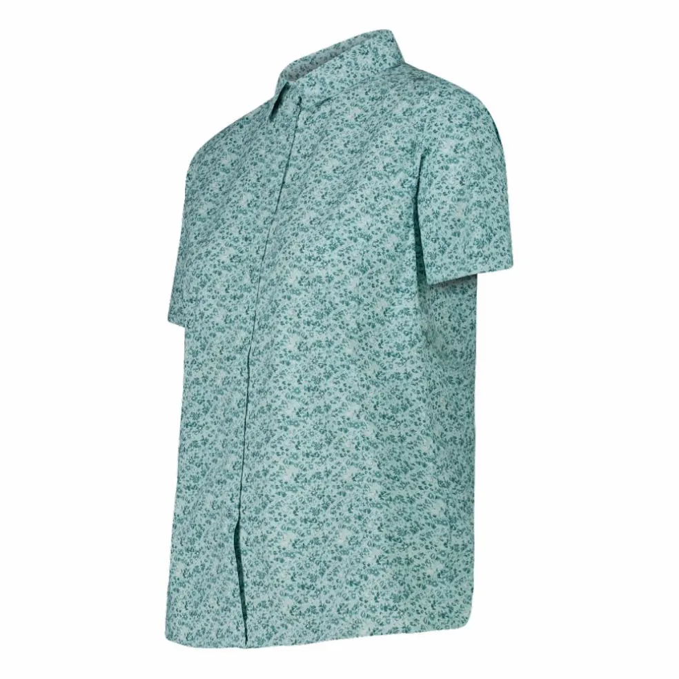 Damen Kurzarm-Bluse mit Karomuster