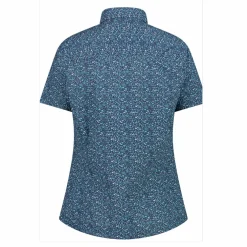 Damen Kurzarm-Bluse mit Karomuster