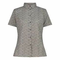 Damen Kurzarm-Bluse mit Karomuster