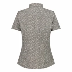 Damen Kurzarm-Bluse mit Karomuster