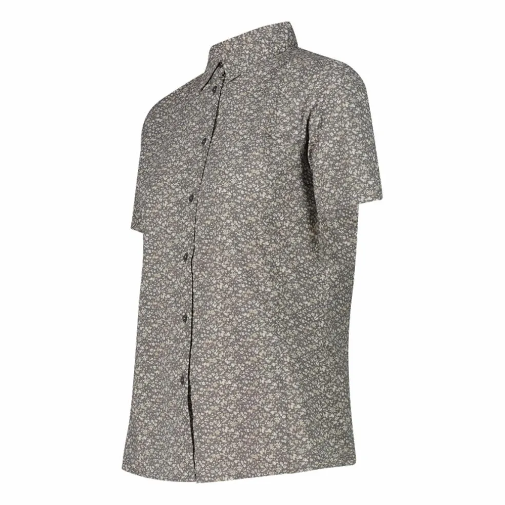 Damen Kurzarm-Bluse mit Karomuster