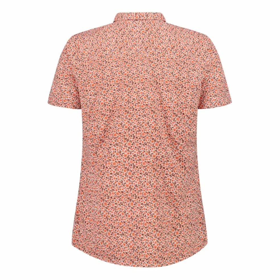 Damen Kurzarm-Bluse mit Karomuster