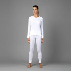 Damen Langarm Unterwäsche mit Rundhalsausschnitt