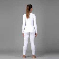 Damen Langarm Unterwäsche mit Rundhalsausschnitt