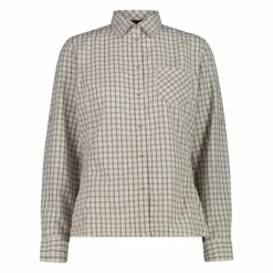 Damen Langarm-Bluse mit Karomuster