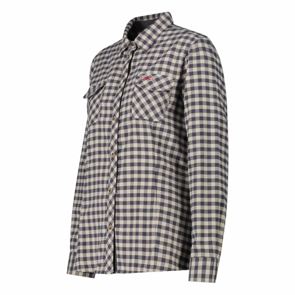 Damen Langarmhemd aus recyceltem Polyester