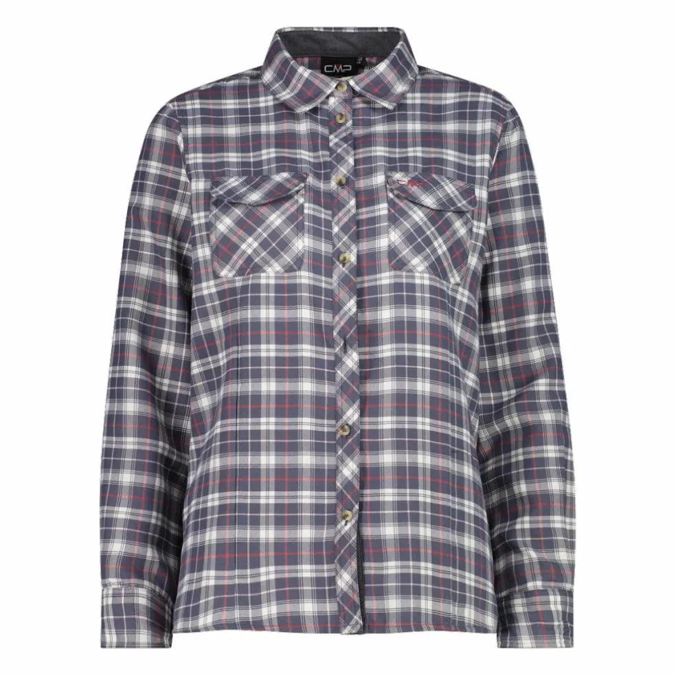 Damen Langarmhemd aus recyceltem Polyester