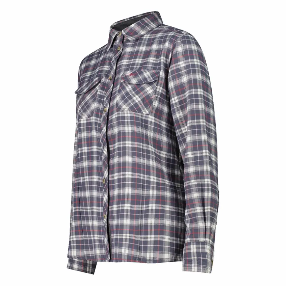 Damen Langarmhemd aus recyceltem Polyester