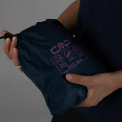 Damen packable wasserdichte Jacke