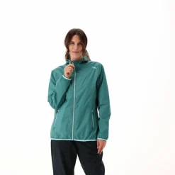 Damen packable wasserdichte Jacke