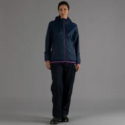 Damen packable wasserdichte Jacke