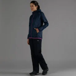 Damen packable wasserdichte Jacke