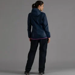 Damen packable wasserdichte Jacke