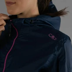 Damen packable wasserdichte Jacke