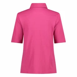 Damen Poloshirt aus Stretch-Piqué in Uni