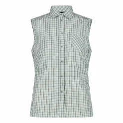 Damen Ärmelloses Hemd mit Karomuster