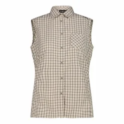 Damen Ärmelloses Hemd mit Karomuster