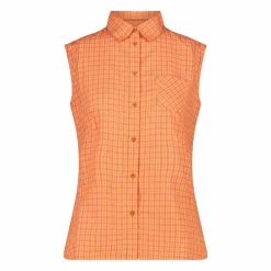Damen Ärmelloses Hemd mit Karomuster