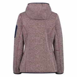 Damen schweres Fleecejacke Knit-Tech in melierter Optik mit Kapuze