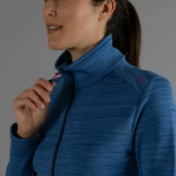 Damen-Fleece Stretch Performance mit durchgehendem Reißverschluss