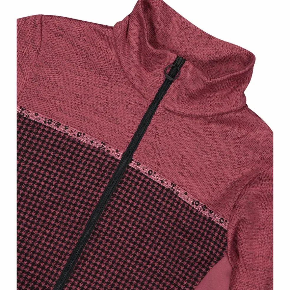 Damen-Fleecejacke aus bedrucktem Knit Tech
