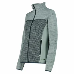 Damen-Fleecejacke aus bedrucktem Knit Tech