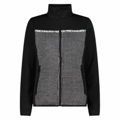 Damen-Fleecejacke aus bedrucktem Knit Tech