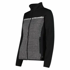 Damen-Fleecejacke aus bedrucktem Knit Tech