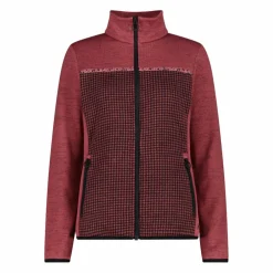 Damen-Fleecejacke aus bedrucktem Knit Tech