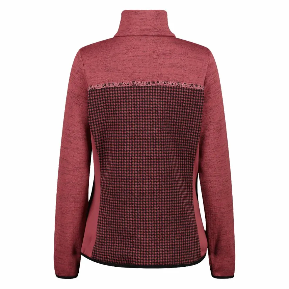 Damen-Fleecejacke aus bedrucktem Knit Tech
