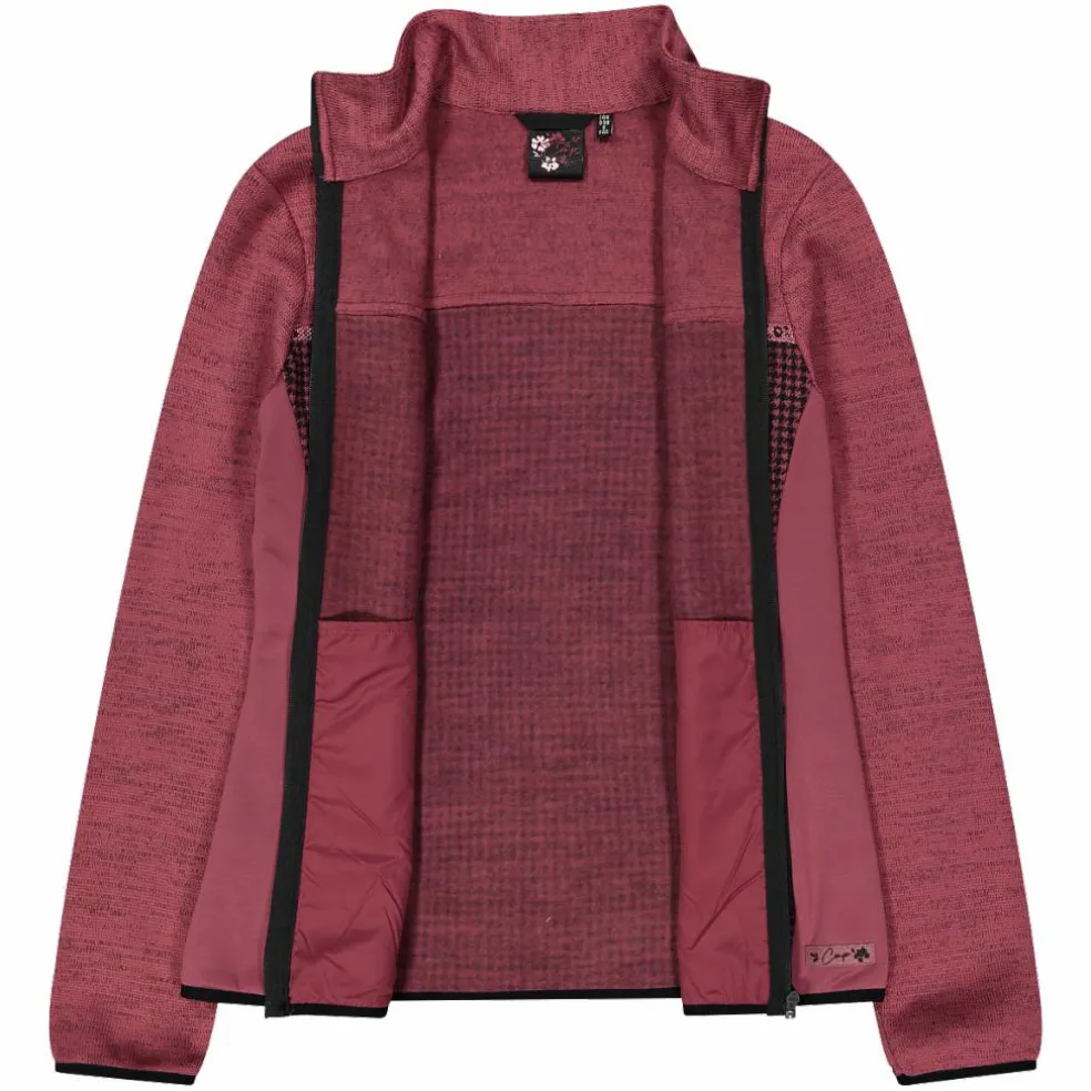 Damen-Fleecejacke aus bedrucktem Knit Tech